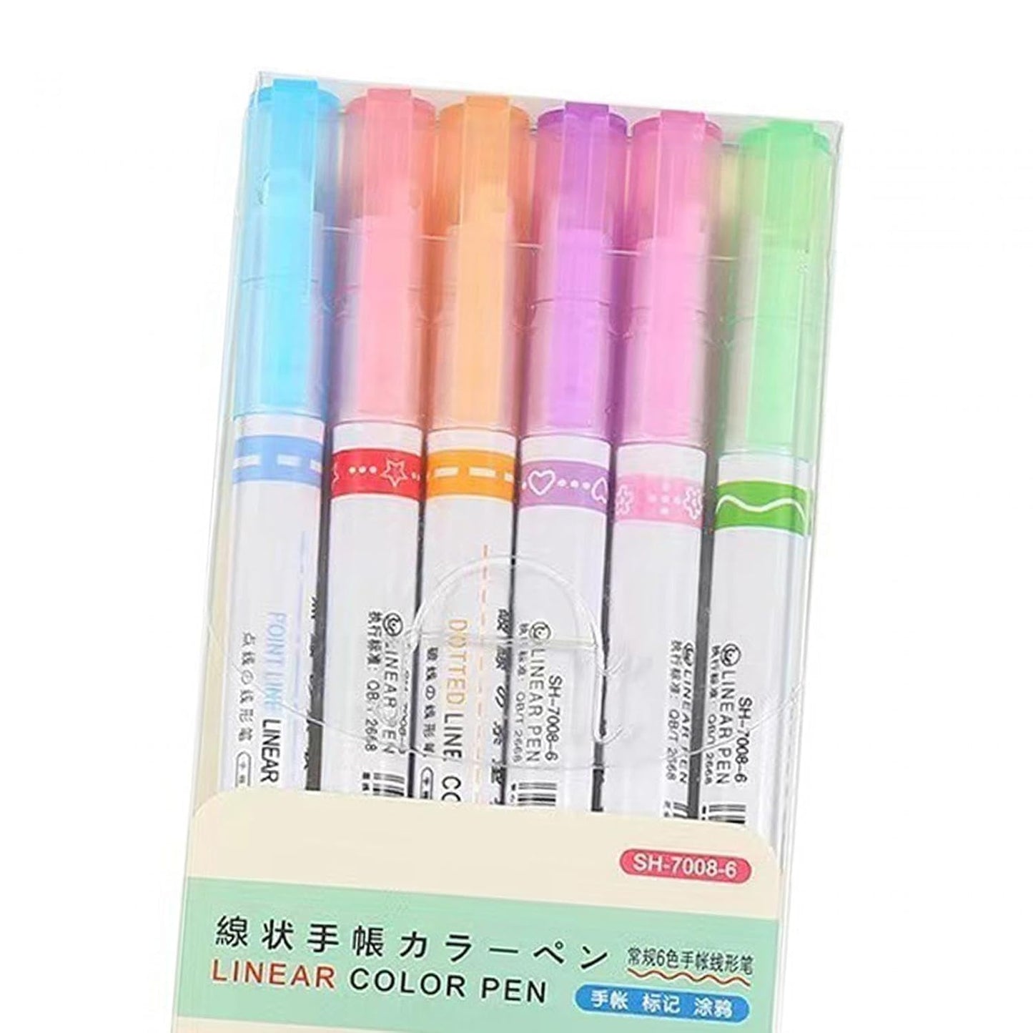 Kawaii Color Pens- Set of 6