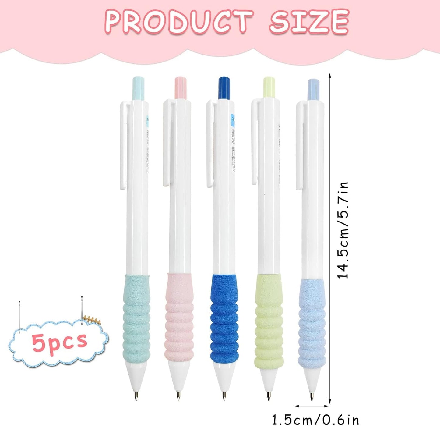 Refillable Gel Pens – 0.5mm Fine Tip