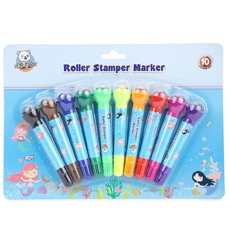 2-in-1 Roller Stamp Marker Pen