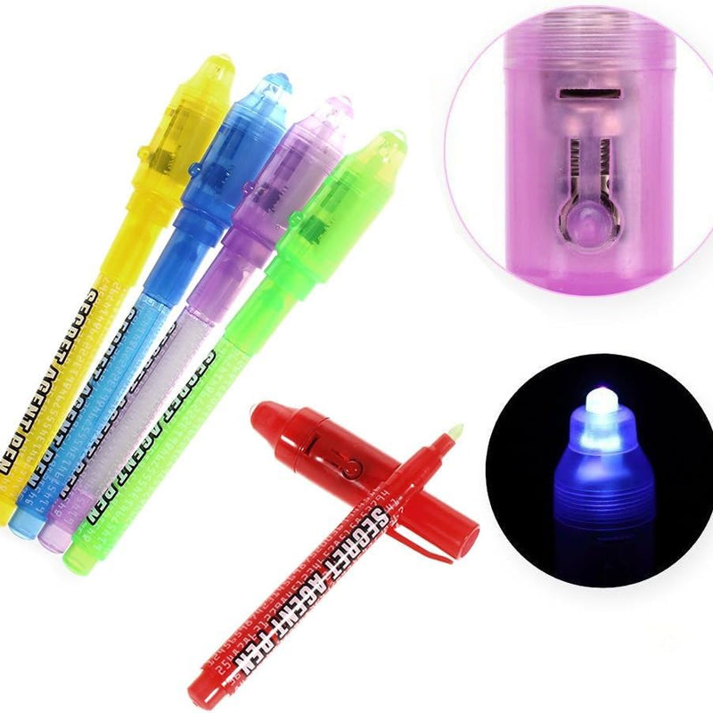 Invisible Ink Spy Pens- Set of 6