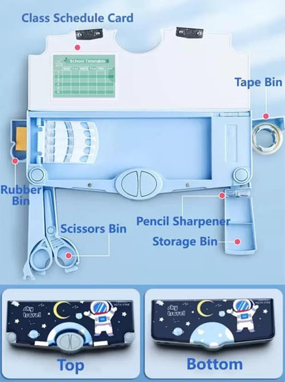 Jumbo Size Multi-Functional Astronaut Theme Pencil Box