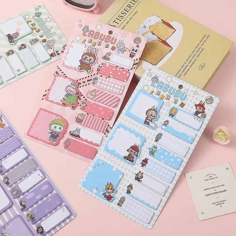 Sticky Notes Set (210 Sheets, 4 Sizes)