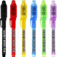 Invisible Ink Spy Pens- Set of 6