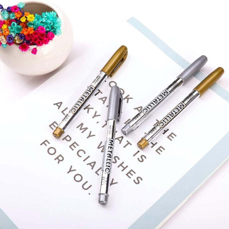 Metallic Marker Pens Set