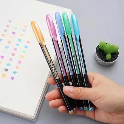Metallic Glitter Gel Pens Set – 12 Color