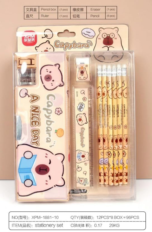 Cute Bunny Stationery Gift Set (9-Piece)
