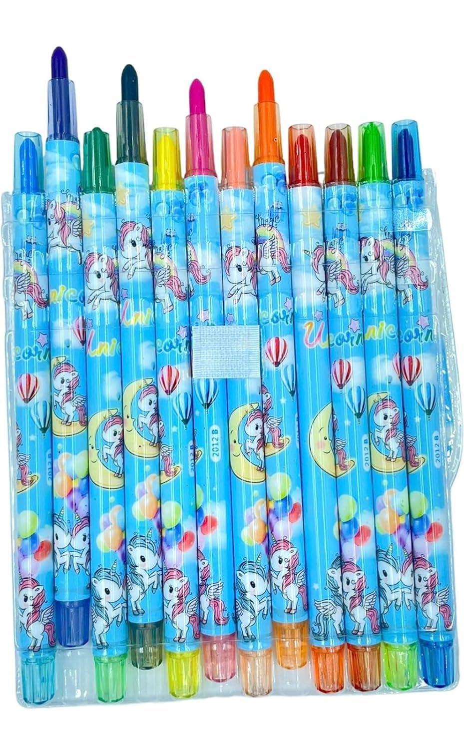 Cartoon Twistable Crayons – 12 Colors