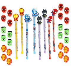Superhero Pencil Set – 5 Pack