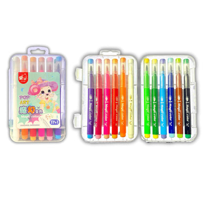 Magic Colour-Changing Markers – 12 Pack