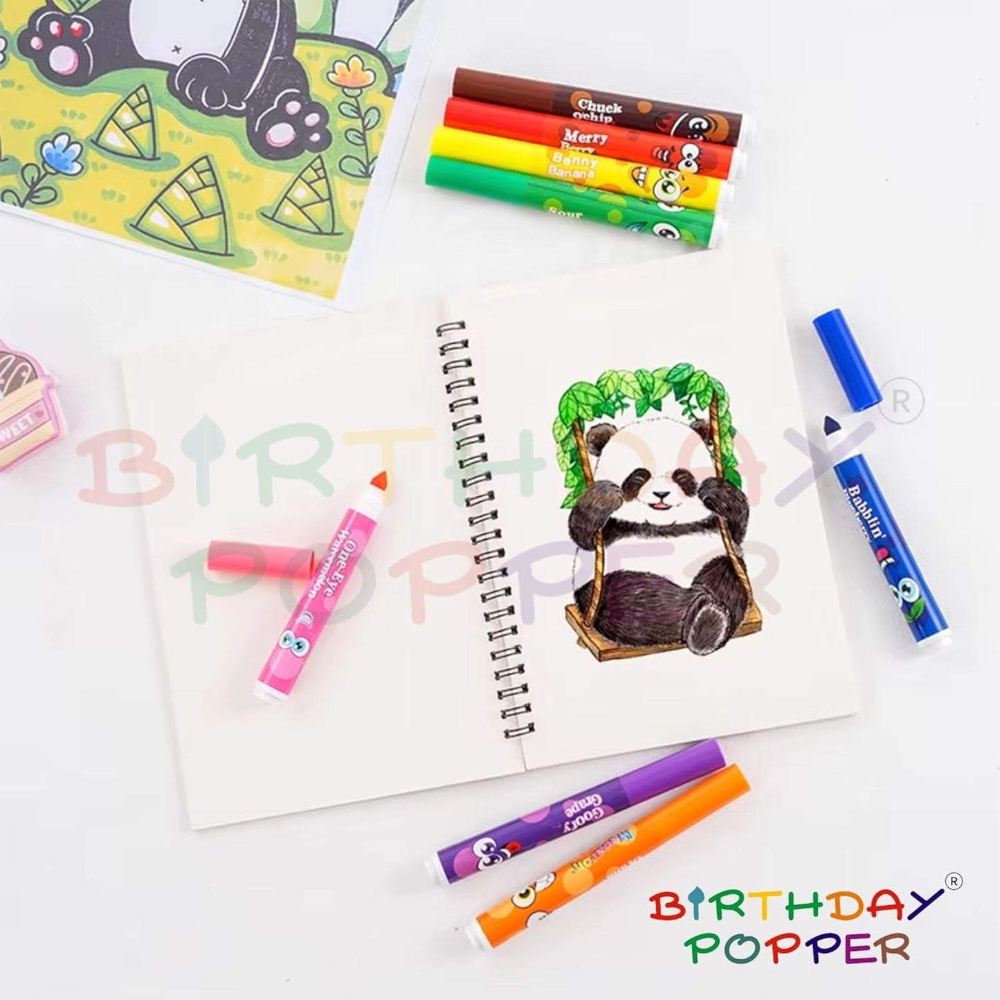 Fruity Smell Washable Pens for Kids (8-Color Set)