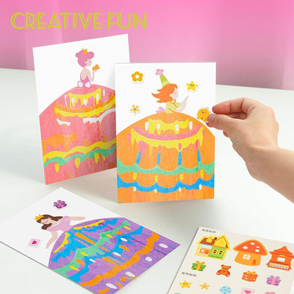 DIY Rainbow Scratch Art Postcard Set (20-Piece)