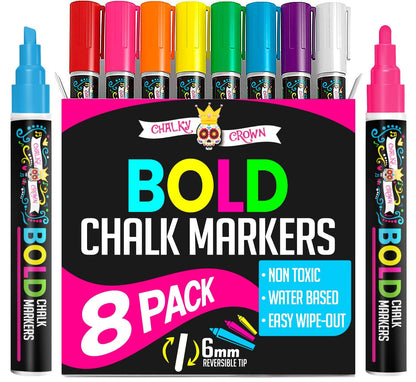 Bold Chalk Markers -8 Colors