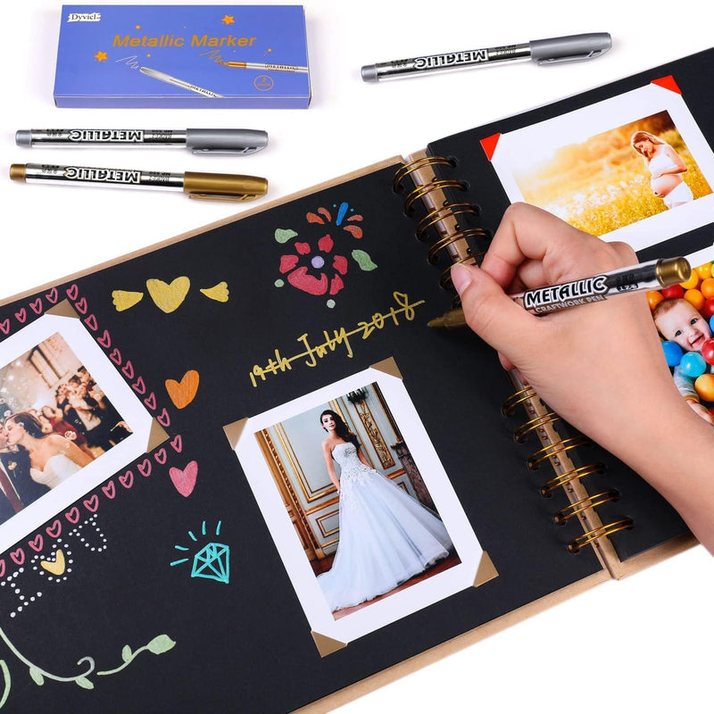 Metallic Marker Pens Set