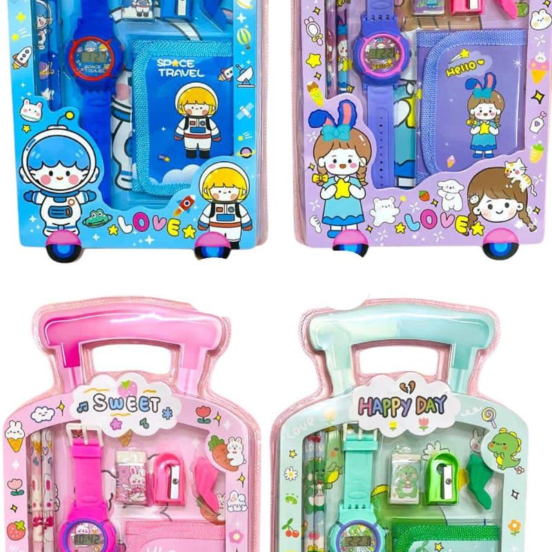 Cute Bunny Stationery Gift Set (9-Piece)