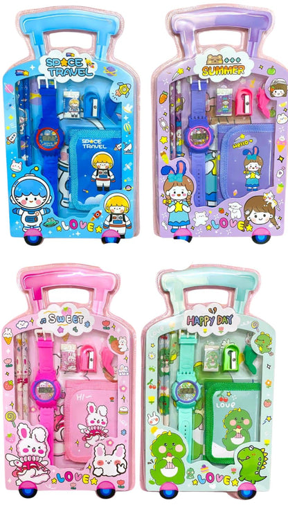 Cute Bunny Stationery Gift Set (9-Piece)