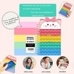 Pop Notebook, Push Bubble Spiral Notebook