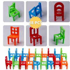 Chair Tower Stacking Game (36-Piece)