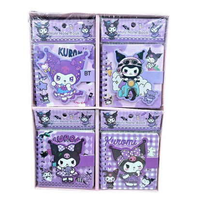 A8 Kuromi Theme Spiral Bound Diary