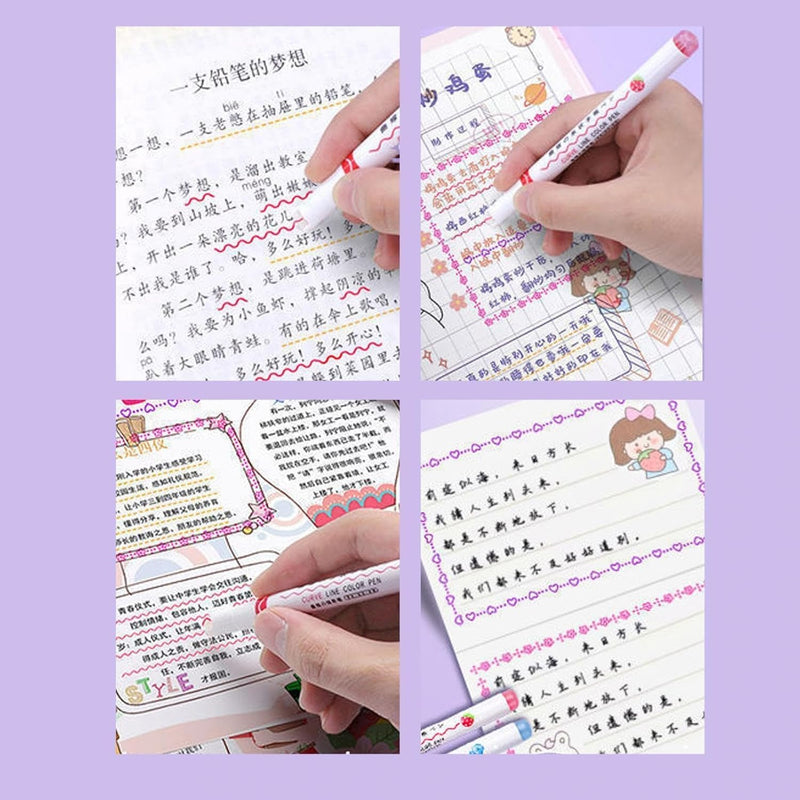 Kawaii Color Pens- Set of 6