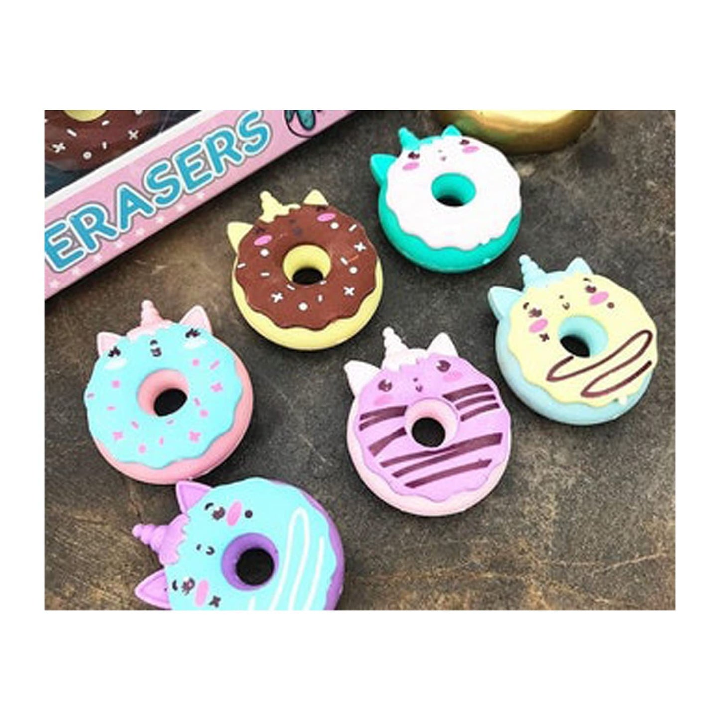 Cute Donut Shaped Erasers