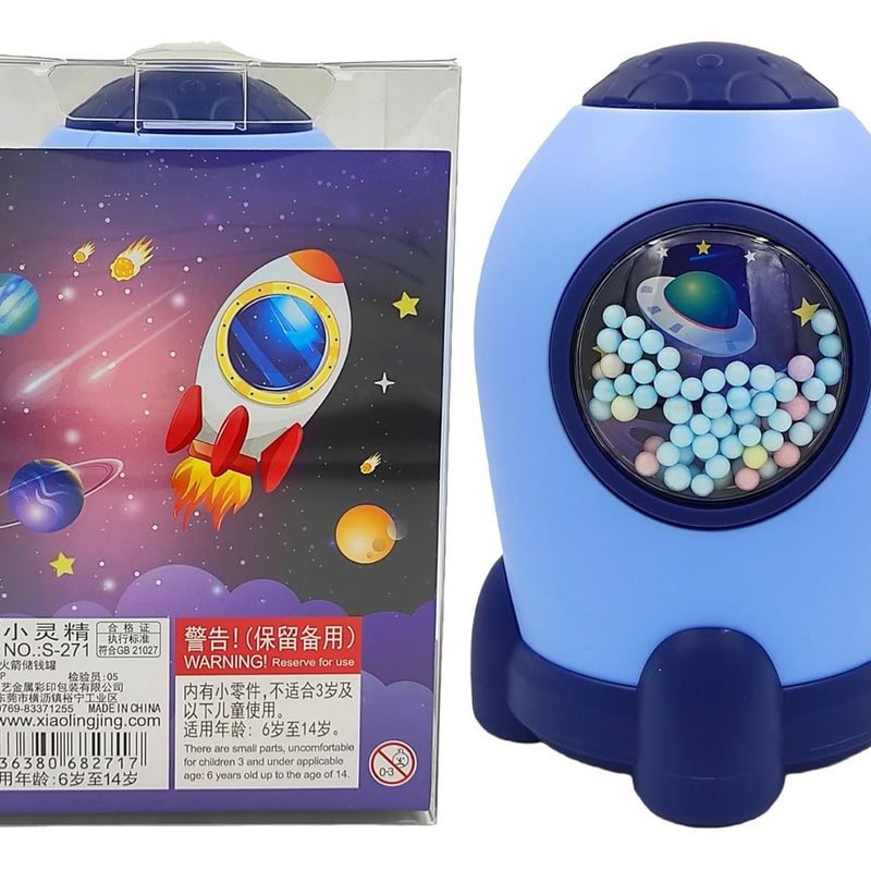 Space Themed Coin Bank with Ball Pit