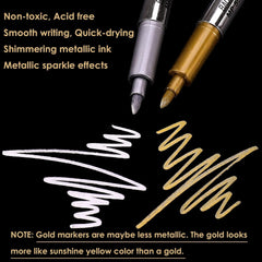 Metallic Marker Pens Set