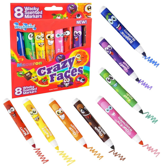 Fruity Smell Washable Pens for Kids (8-Color Set)