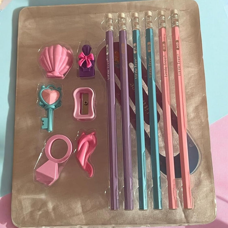 Cute Bunny Stationery Gift Set (9-Piece)