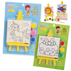 Canvas Paint Card with Mini Easel