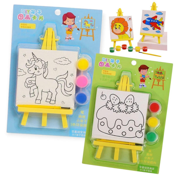 Canvas Paint Card with Mini Easel
