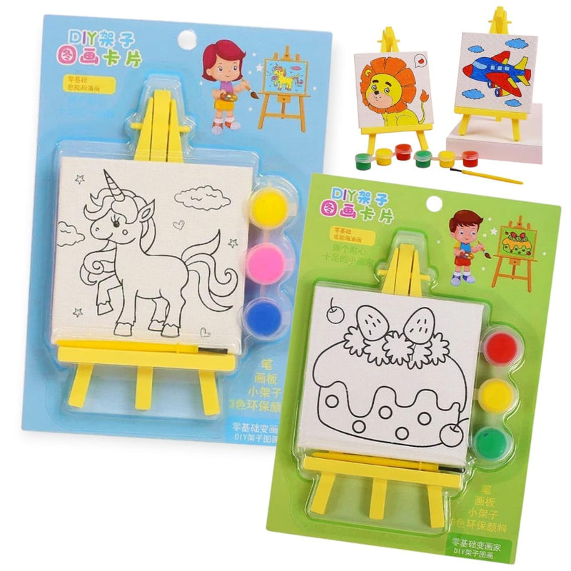 Canvas Paint Card with Mini Easel