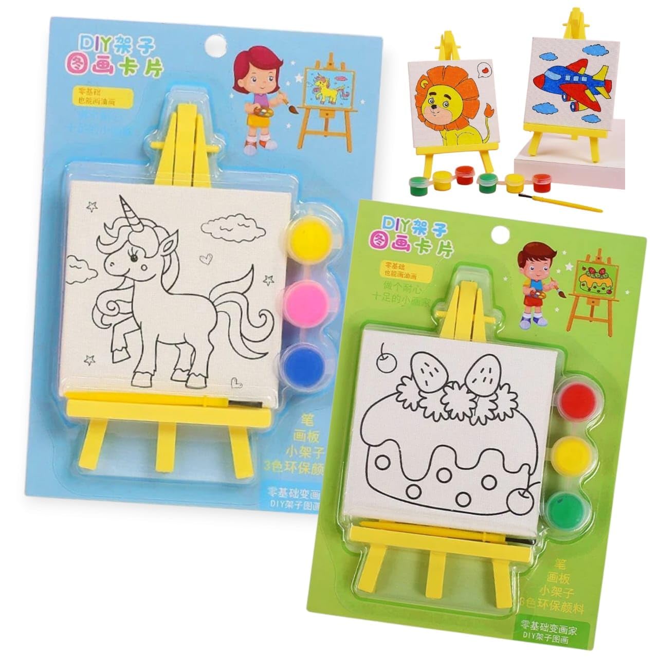 Canvas Paint Card with Mini Easel