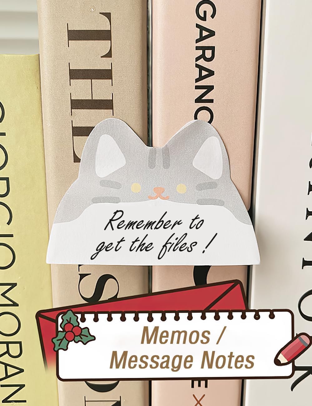 Sticky Notes Set (210 Sheets, 4 Sizes)