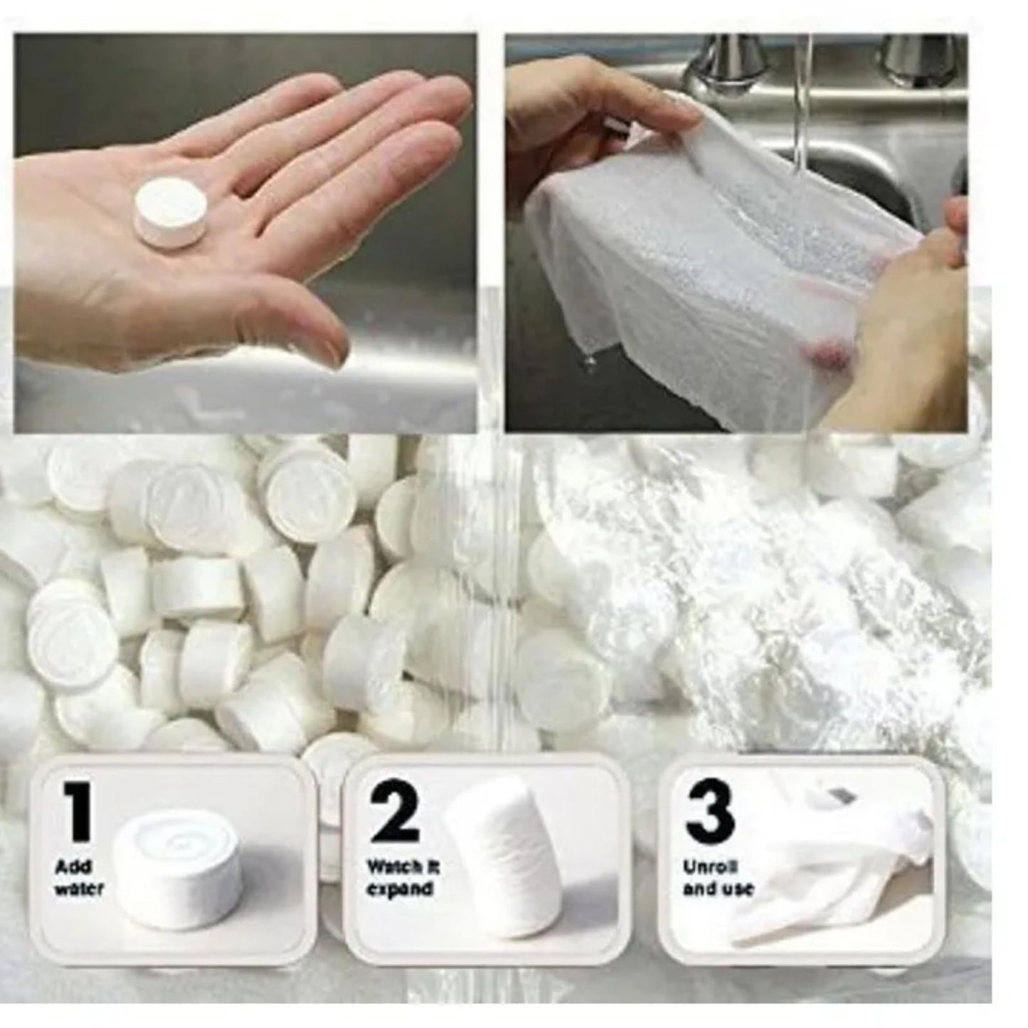 Magic Coin Compressed Facial Wipes (10-Pack)