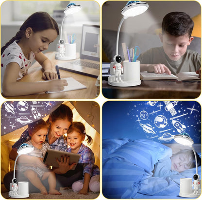Astronaut Desk Lamp with Pen Holder