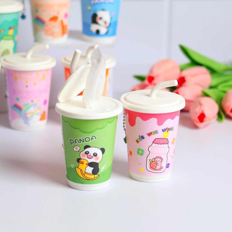Cartoon Smoothie Cup Wet Wipes
