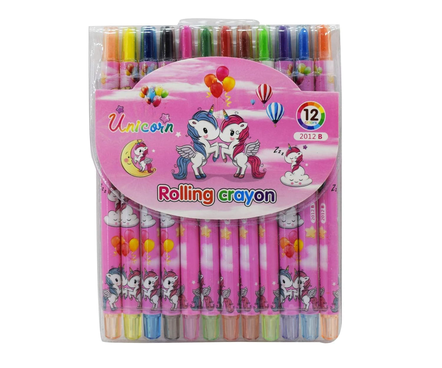 Cartoon Twistable Crayons – 12 Colors