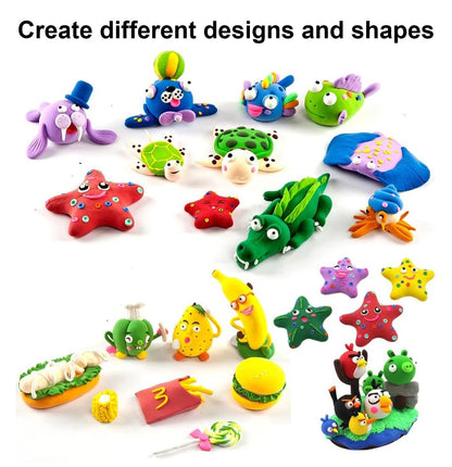 Plasticine Modelling Clay – 6 Colors (300g)