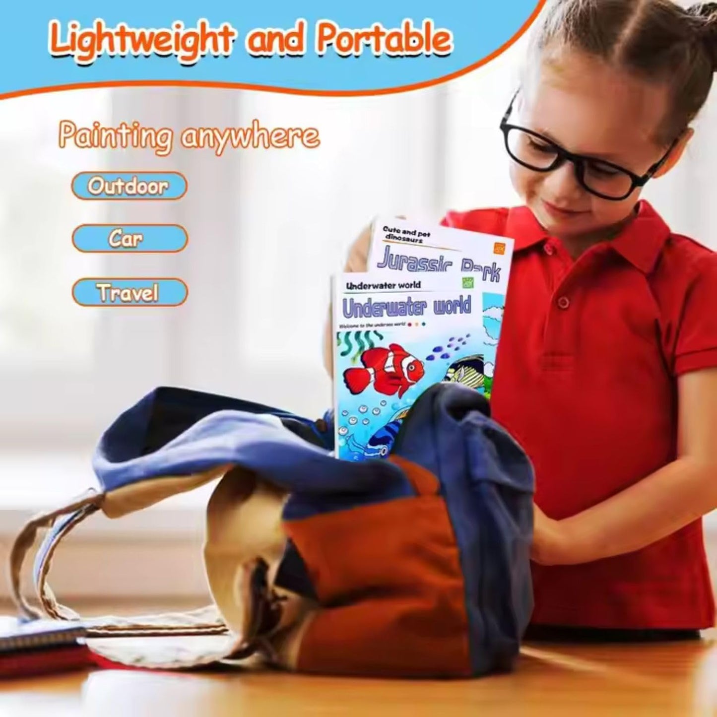 Unicorn Watercolour Colouring Book (12 Sheets)