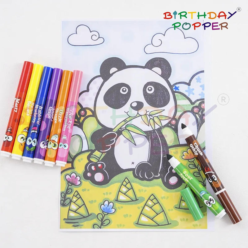 Fruity Smell Washable Pens for Kids (8-Color Set)