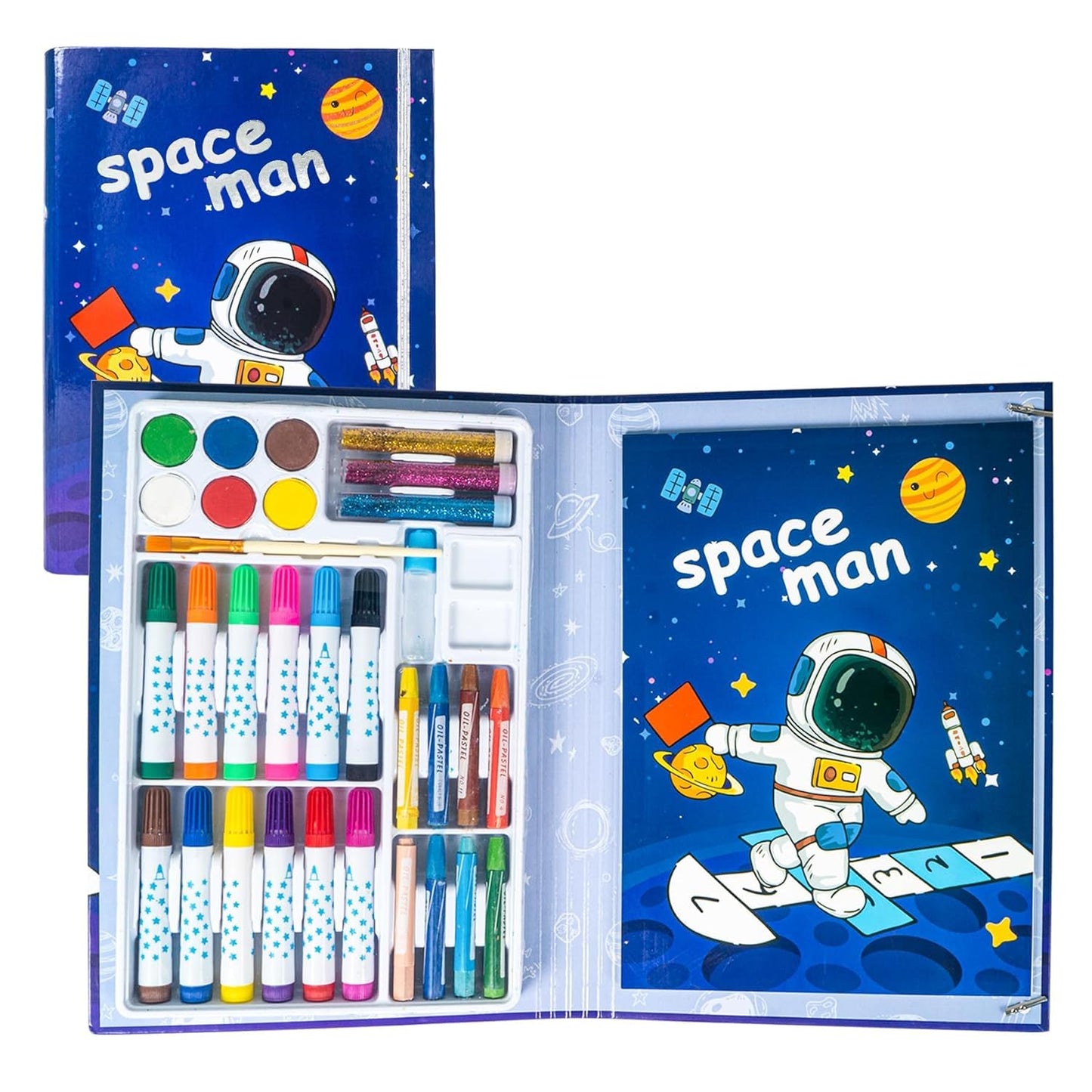 Space Theme Sketch & Coloring Art Kit