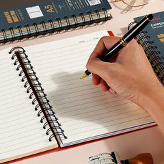 A5 Hardcover Spiral 4-Subject Notebook