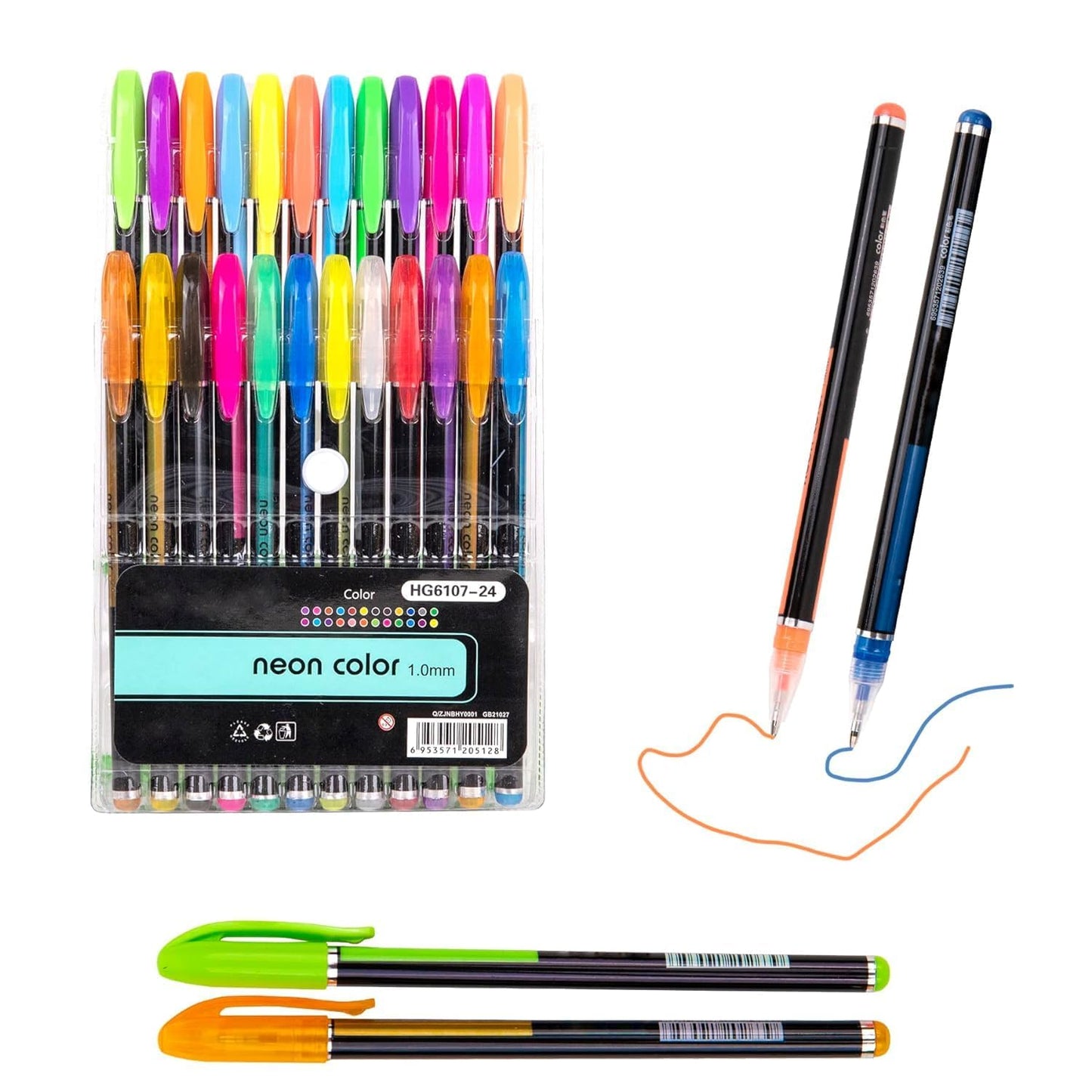 Metallic Glitter Gel Pens Set – 12 Color