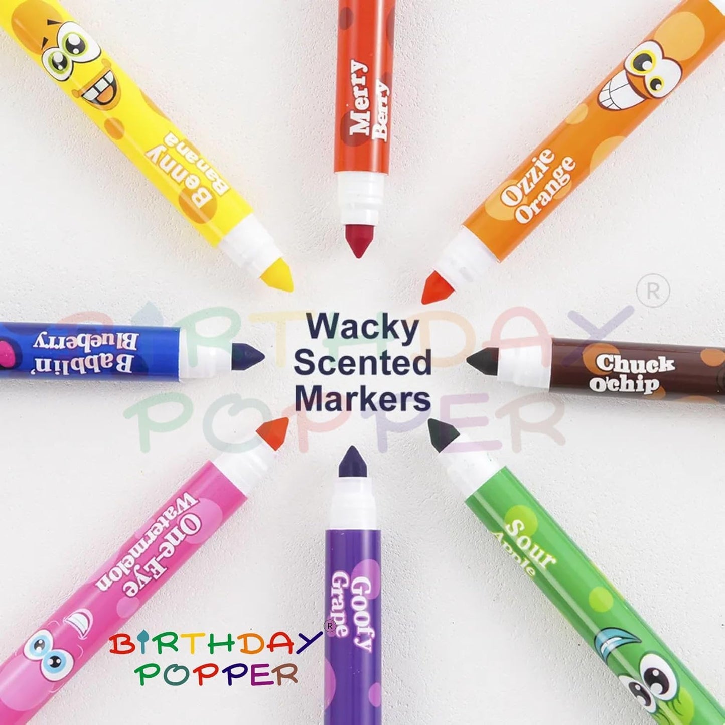 Fruity Smell Washable Pens for Kids (8-Color Set)