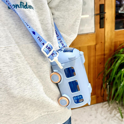 Kids Leakproof Tritan Water Bottle with Straw & Stickers – 500 ml