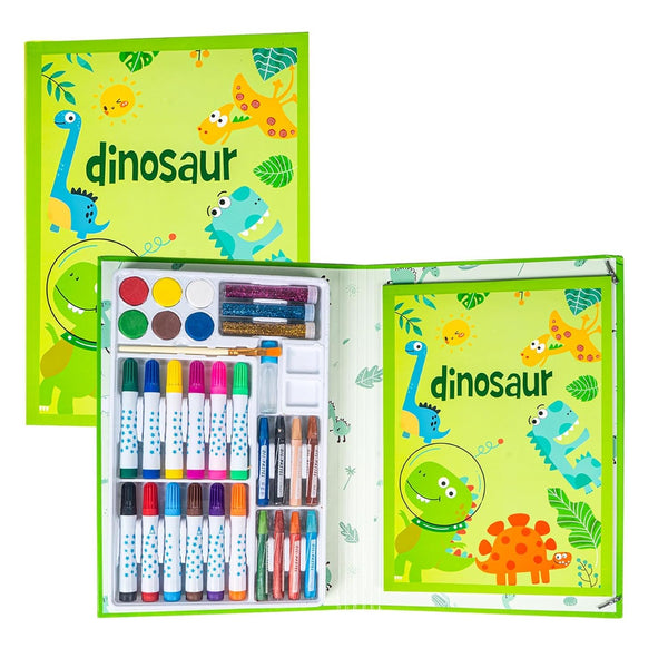 Dinosaur Theme Sketch & Coloring Art Kit