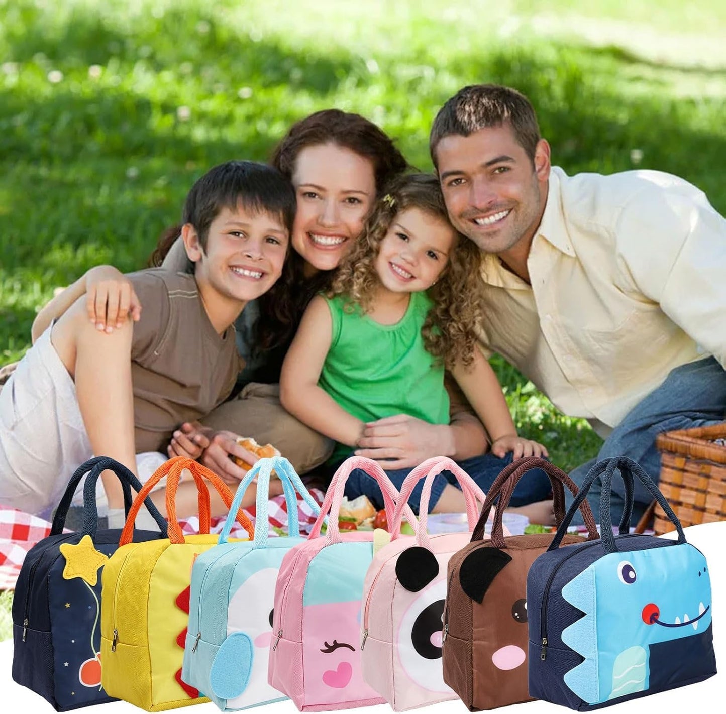 Cute Foldable Insulated Lunch Bag