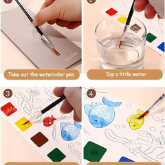 Unicorn Magic Drawing Doodle Book (12 Pages)