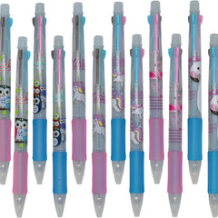Cute Animal Design Gel Pens - Pack of 12