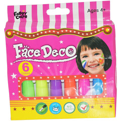 Face Deco 6-Color Painting Sticks Set